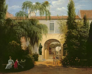 Garden in a courtyard